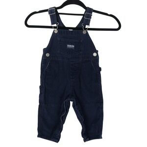 Vintage Y2K OshKosh Kids Corduroy Overalls Size 18 Months Blue